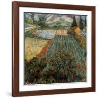 Champs aux coquelicots (Détail)-Vincent van Gogh-Framed Art Print