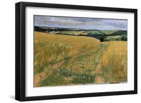 Champs de Ble aux Coquelicots-Gustave Loiseau-Framed Giclee Print