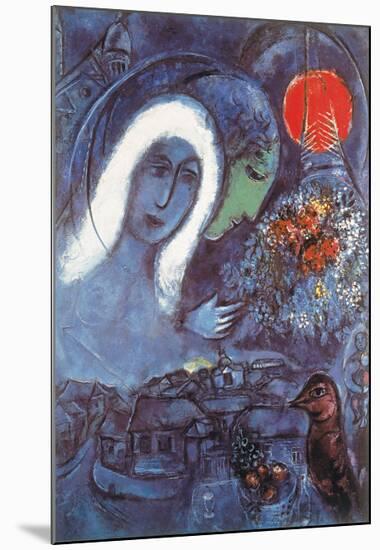 Champs de Mars-Marc Chagall-Mounted Art Print