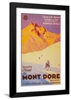 Champs de Ski-null-Framed Art Print