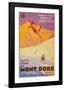 Champs de Ski-null-Framed Art Print