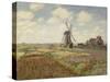 Champs de tulipes en Hollande-Claude Monet-Stretched Canvas