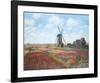 Champs de Tulipes-Claude Monet-Framed Premium Giclee Print