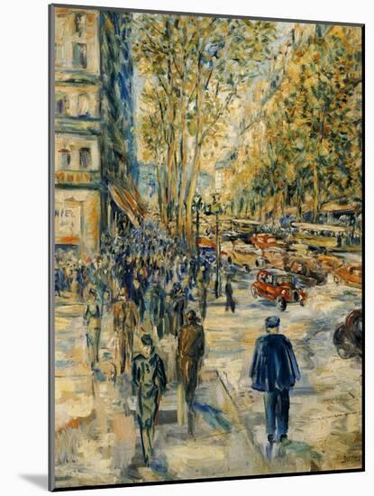 Champs Elysee-Jean Francois Raffaelli-Mounted Giclee Print