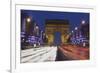 Champs Elysees and Arc De Triomphe at Christmas, Paris, Ile De France, France, Europe-Markus Lange-Framed Photographic Print