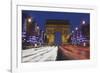 Champs Elysees and Arc De Triomphe at Christmas, Paris, Ile De France, France, Europe-Markus Lange-Framed Photographic Print