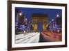 Champs Elysees and Arc De Triomphe at Christmas, Paris, Ile De France, France, Europe-Markus Lange-Framed Photographic Print