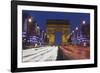 Champs Elysees and Arc De Triomphe at Christmas, Paris, Ile De France, France, Europe-Markus Lange-Framed Photographic Print