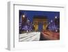 Champs Elysees and Arc De Triomphe at Christmas, Paris, Ile De France, France, Europe-Markus Lange-Framed Photographic Print