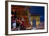 Champs Elysees and Arc De Triomphe at Dusk, Paris, France, Europe-Charles Bowman-Framed Photographic Print