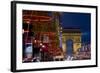 Champs Elysees and Arc De Triomphe at Dusk, Paris, France, Europe-Charles Bowman-Framed Photographic Print