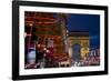 Champs Elysees and Arc De Triomphe at Dusk, Paris, France, Europe-Charles Bowman-Framed Photographic Print