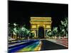 Champs Elysees and Arc de Triomphe, Paris, France-Bill Bachmann-Mounted Photographic Print