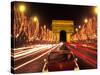 Champs Elysees and Arc de Triomphe, Paris, France-Bill Bachmann-Stretched Canvas