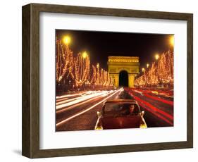 Champs Elysees and Arc de Triomphe, Paris, France-Bill Bachmann-Framed Photographic Print