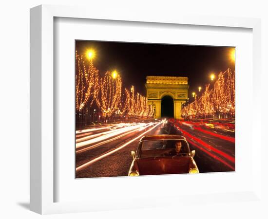 Champs Elysees and Arc de Triomphe, Paris, France-Bill Bachmann-Framed Photographic Print