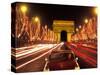 Champs Elysees and Arc de Triomphe, Paris, France-Bill Bachmann-Stretched Canvas