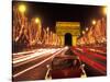 Champs Elysees and Arc de Triomphe, Paris, France-Bill Bachmann-Stretched Canvas