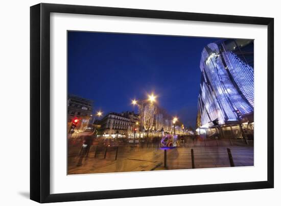 Champs Elysees at Christmas-Sebastien Lory-Framed Photographic Print