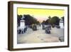 Champs-Elysees, from 'Souvenirs De Paris - Monuments Vues En Couleurs'-null-Framed Giclee Print