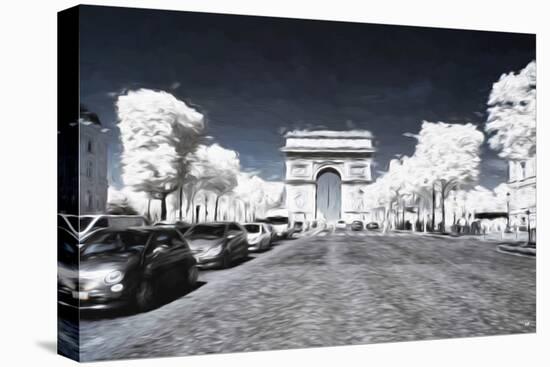 Champs Elysees - In the Style of Oil Painting-Philippe Hugonnard-Stretched Canvas