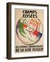 Champs Elysees Music Hall Poster-null-Framed Art Print