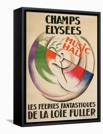 Champs Elysees Music Hall Poster-null-Framed Stretched Canvas