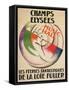 Champs Elysees Music Hall Poster-null-Framed Stretched Canvas