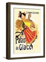 Champs-Elysees: Palais de Glace-Jules Chéret-Framed Art Print