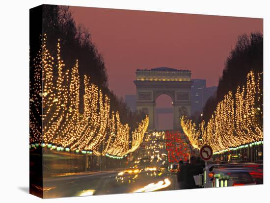 Champs Elysees, Paris, France-Jon Arnold-Stretched Canvas