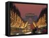 Champs Elysees, Paris, France-Jon Arnold-Framed Stretched Canvas