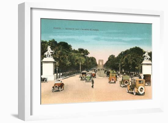 Champs Elysees, Paris-null-Framed Art Print