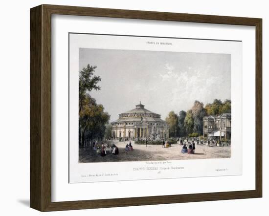 Champs-Elysees, the Empress' Circus-Deroy-Framed Giclee Print