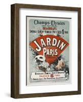 Champs-Elysees,Tous Les Soirs a 8H 1/2, Jardin de Paris-Jules Chéret-Framed Giclee Print