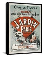 Champs-Elysees,Tous Les Soirs a 8H 1/2, Jardin de Paris-Jules Chéret-Framed Stretched Canvas