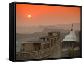 Chamunda Devi Temple, Rajasthan, India-Walter Bibikow-Framed Stretched Canvas