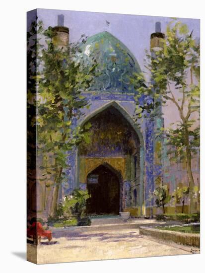 Chanbagh Madrasses, Isfahan-Bob Brown-Stretched Canvas