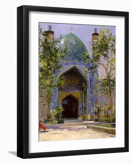 Chanbagh Madrasses, Isfahan-Bob Brown-Framed Giclee Print