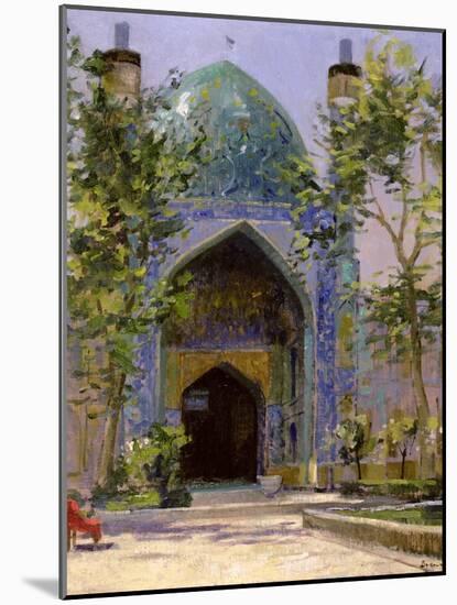 Chanbagh Madrasses, Isfahan-Bob Brown-Mounted Giclee Print