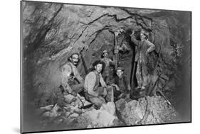 Chance Mine Lead Mining in Coeur d'Alene, ID Photograph - Coeur d'Alene, ID-Lantern Press-Mounted Art Print