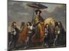 Chancellor Séguier at the Entry of Louis XIV into Paris, 1660-Charles Le Brun-Mounted Premium Giclee Print