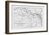 Chancellorsville Battle Map-null-Framed Giclee Print