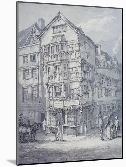 Chancery Lane, London, 1814-Thomas Hearne-Mounted Giclee Print