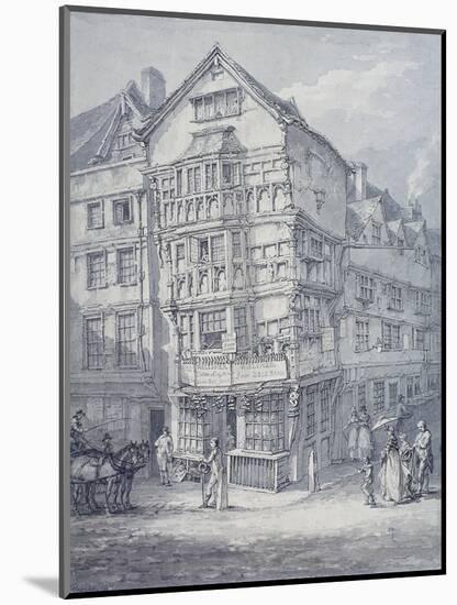 Chancery Lane, London, 1814-Thomas Hearne-Mounted Giclee Print