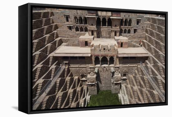 Chand Baori Step Well at Abhaneri, Rajasthan, India, Asia-Martin Child-Framed Stretched Canvas