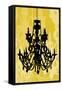 Chandelier 1 Yellow-Sharyn Sowell-Framed Stretched Canvas