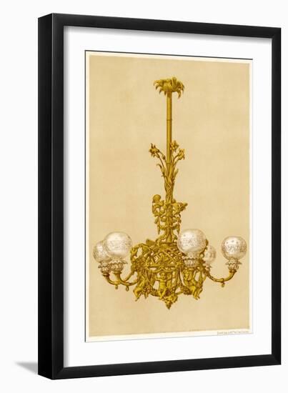 Chandelier, at Crys Pal-null-Framed Art Print