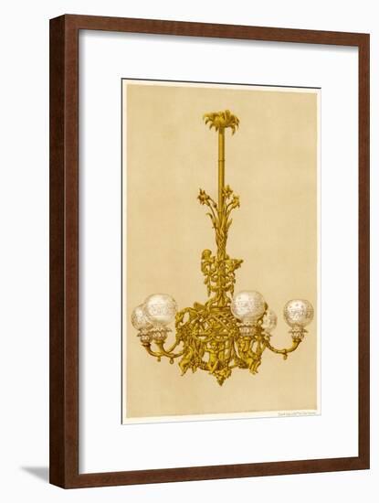 Chandelier, at Crys Pal-null-Framed Art Print