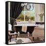 Chandelier Bath II-Elizabeth Medley-Framed Stretched Canvas