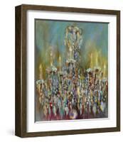 Chandelier Blue-Amy Dixon-Framed Giclee Print